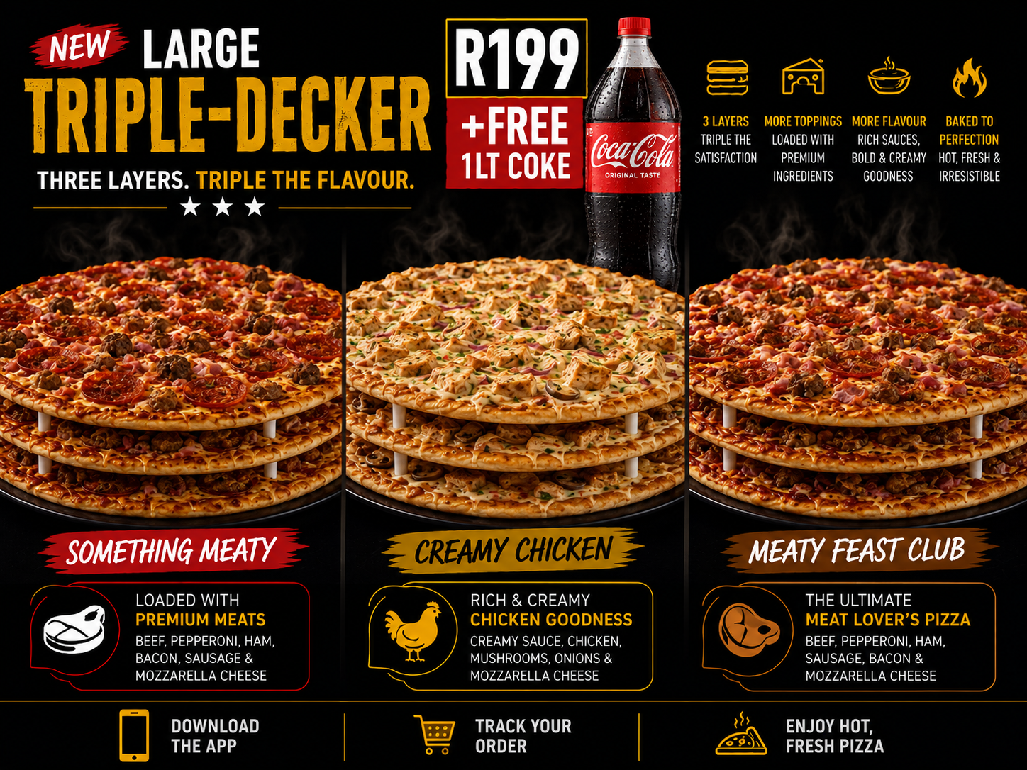 Tripple Decker Meat Lovers
